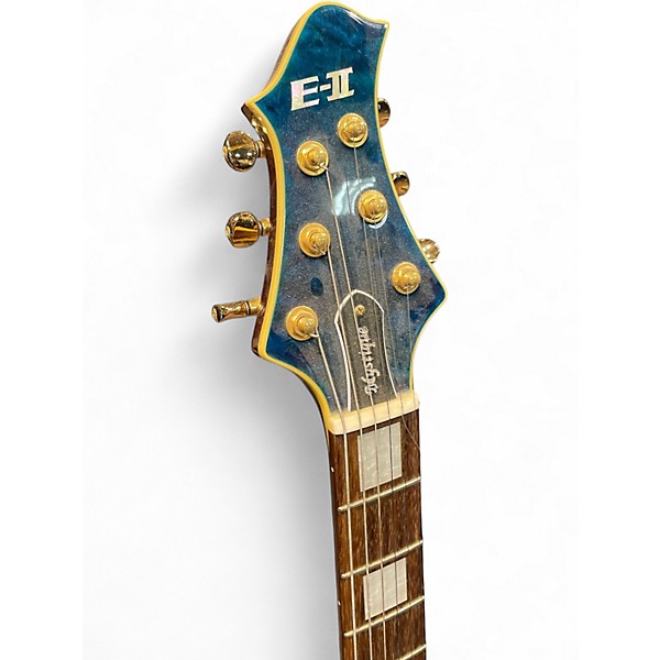 Used ESP E-II Mystique BLUE Solid Body Electric Guitar