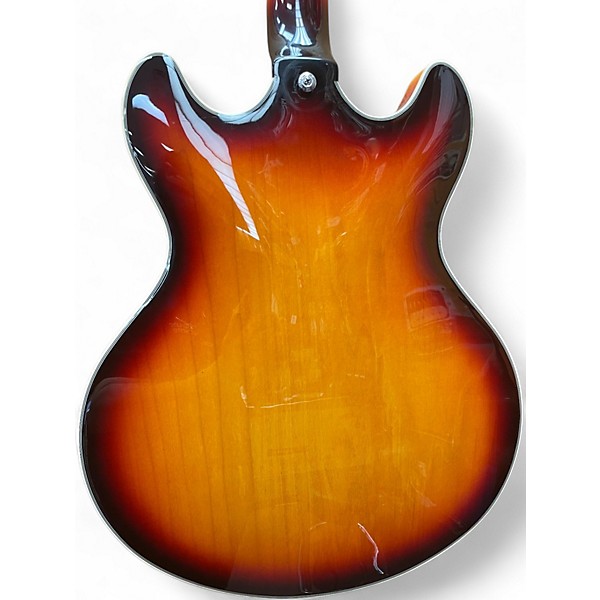 Used D'Angelico Premier Series DC Tobacco Burst Hollow Body Electric Guitar