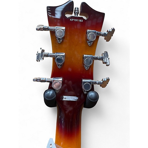 Used D'Angelico Premier Series DC Tobacco Burst Hollow Body Electric Guitar