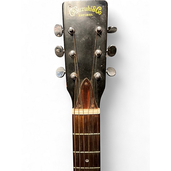 Vintage 1970s Kiso Suzuki F100 Natural Acoustic Guitar