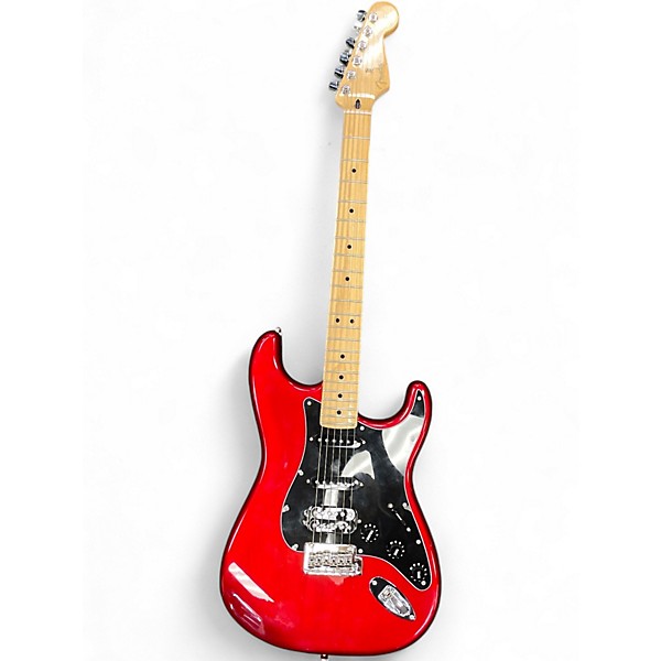 Used Fender Modded Player Candy Apple Red Solid Body Electric Guitar