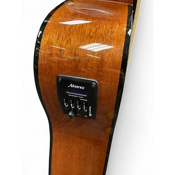 Used 2015 Alvarez AD660ESB Dreadnought shadow burst Acoustic Electric Guitar