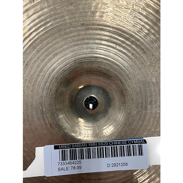 Used SABIAN 18in XS20 Chinese Cymbal