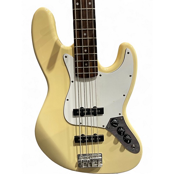 Used 1990s Fender 90s Korean Jazz Bass Yellow  Electric Bass Guitar