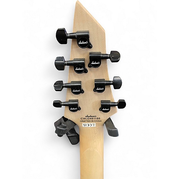 Used Jackson JS22-7 Dinky 7 String Black Solid Body Electric Guitar