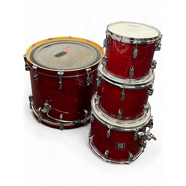 Used SONOR 4 Piece Force 3003 Maroon Drum Kit