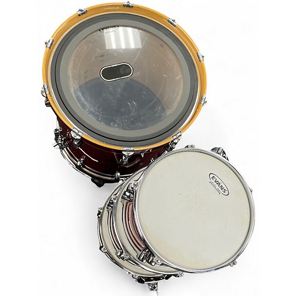 Used SONOR 4 Piece Force 3003 Maroon Drum Kit