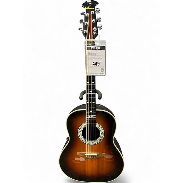 Used Ovation 1517 BROWN Acoustic Electric Guitar