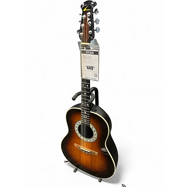 Used Ovation 1517 BROWN Acoustic Electric Guitar