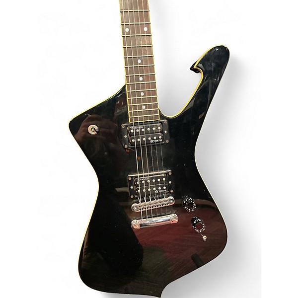 Used 2000s Ibanez IC300 Iceman Black Solid Body Electric Guitar