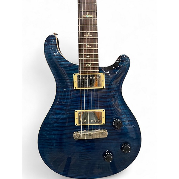 Used PRS Custom 24 10 Top Whale Blue Solid Body Electric Guitar