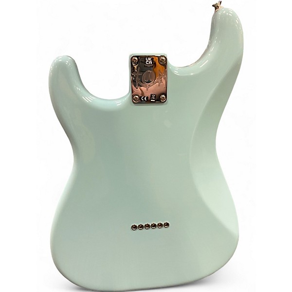 Used Fender Tom Delonge Signature Stratocaster Daphne Blue Solid Body Electric Guitar