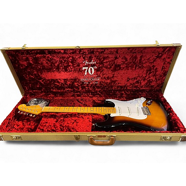 Used 2024 Fender 70th Anniversary 1954 Stratocaster 2 Color Sunburst Solid Body Electric Guitar