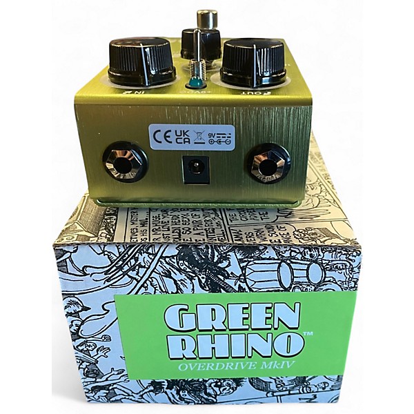 Used Way Huge Electronics WHE202 Green Rhino Overdrive Effect Pedal