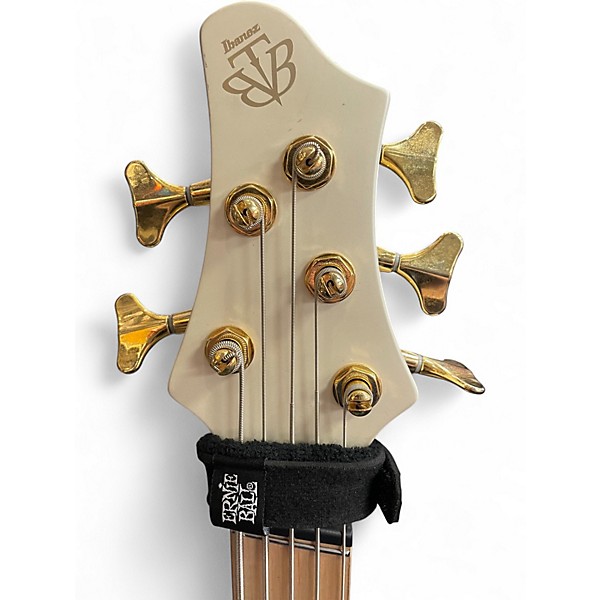 Used Ibanez BTB605MLM White Electric Bass Guitar