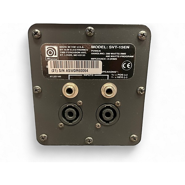 Used Ampeg SVT15EN Bass Cabinet