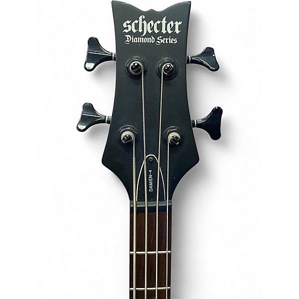 Used Schecter Guitar Research Damien 4 String Satin Black Electric Bass Guitar