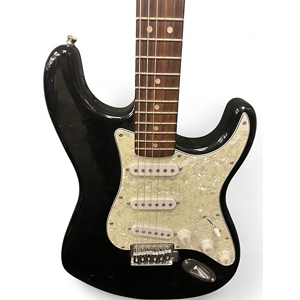 Used Squier Affinity Stratocaster Black Solid Body Electric Guitar