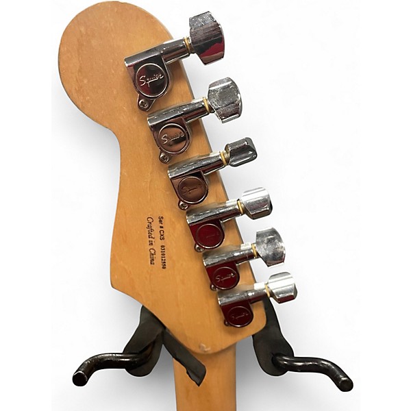 Used Squier Affinity Stratocaster Black Solid Body Electric Guitar