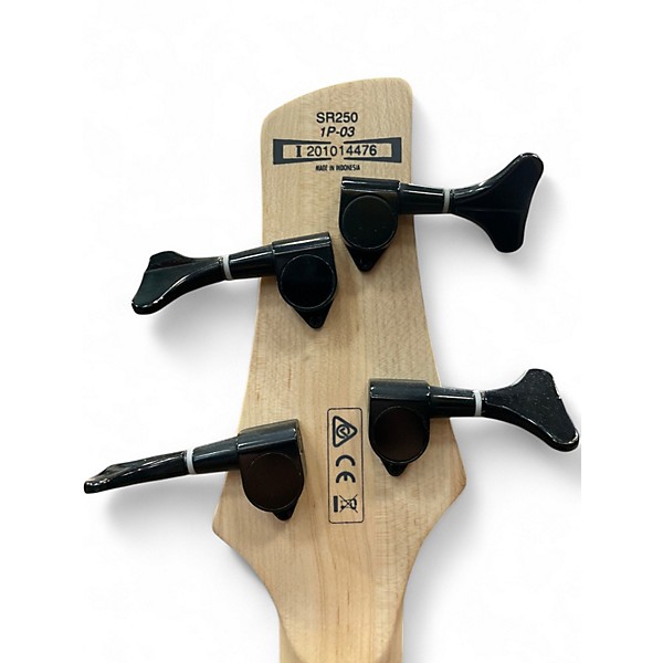 Used Ibanez SR250 Pearl White Electric Bass Guitar