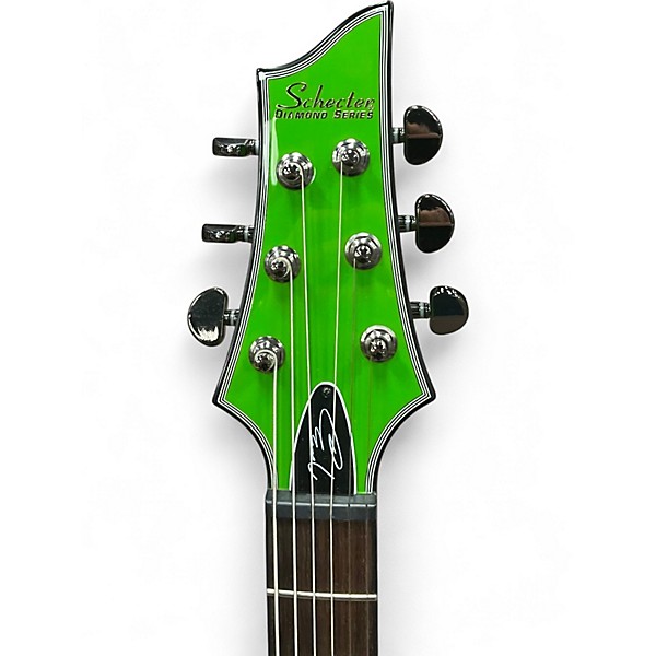Used Schecter Guitar Research KENNY HICKEY SIGNATURE C-1 EX Green Solid Body Electric Guitar