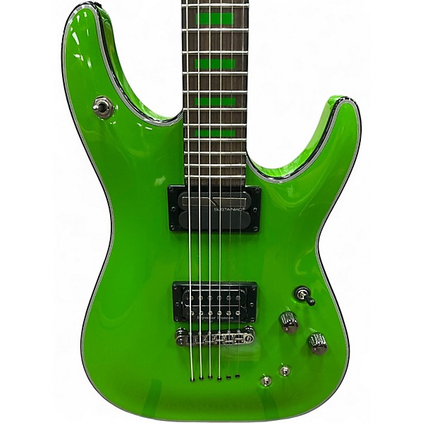 Used Schecter Guitar Research KENNY HICKEY SIGNATURE C-1 EX Green Solid Body Electric Guitar