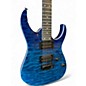 Used Ibanez GIO GRG120QASP GRG Series Transparent Blue Gradation Solid Body Electric Guitar