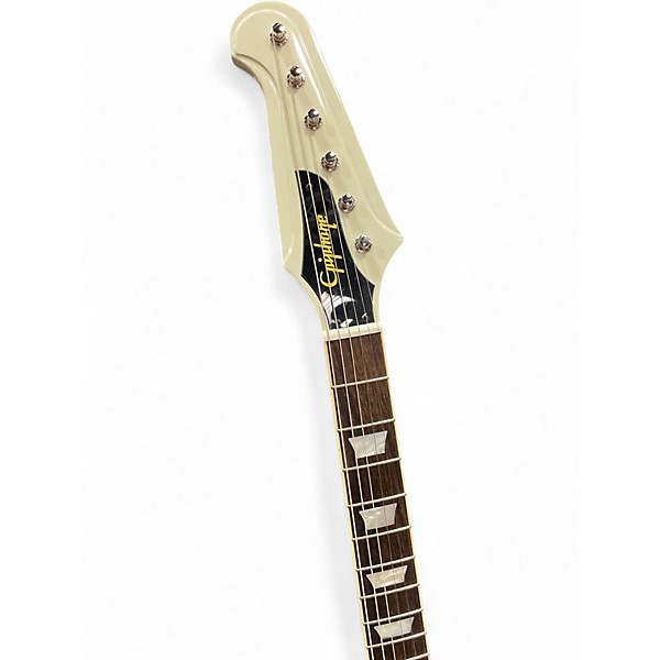 Used Epiphone Epiphone 1963 Firebird V Maestro Vibrola Polar White Solid Body Electric Guitar