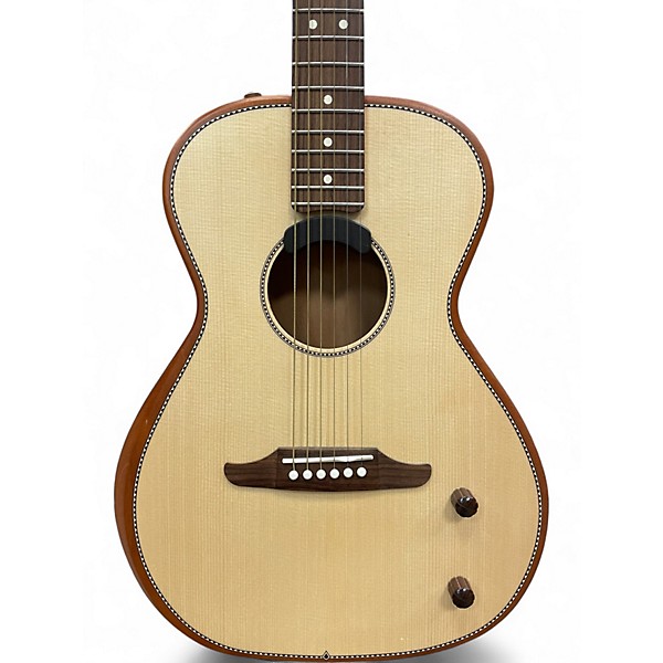 Used Fender Highway Parlor Natural Acoustic Electric Guitar