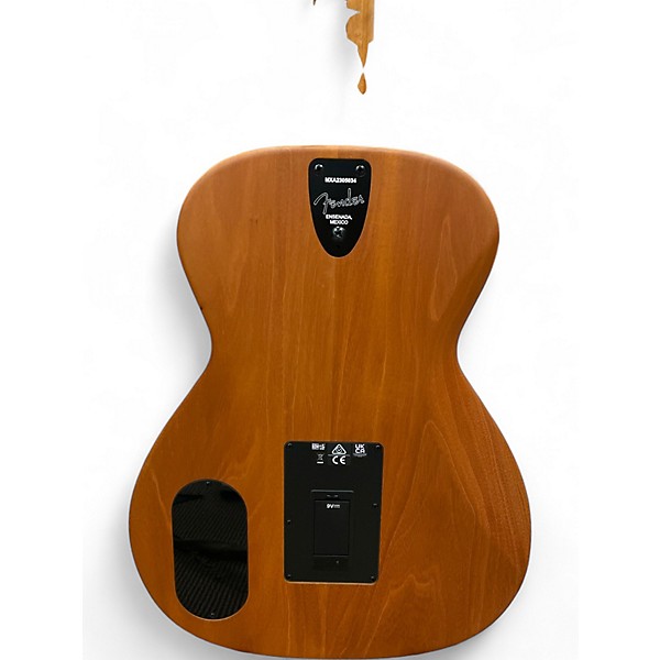 Used Fender Highway Parlor Natural Acoustic Electric Guitar