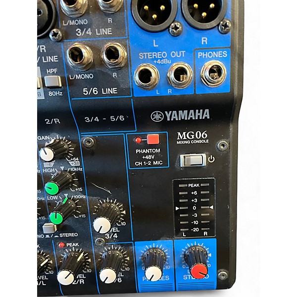 Used Yamaha mg06 Powered Mixer