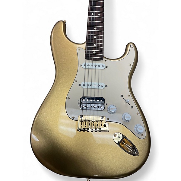 Used Fender Mod Shop Stratocaster Gold Sparkle Solid Body Electric Guitar