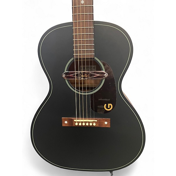 Used Gretsch Guitars JIM DANDY DELTOLUXE PALOR Black Acoustic Electric Guitar