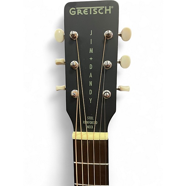 Used Gretsch Guitars JIM DANDY DELTOLUXE PALOR Black Acoustic Electric Guitar