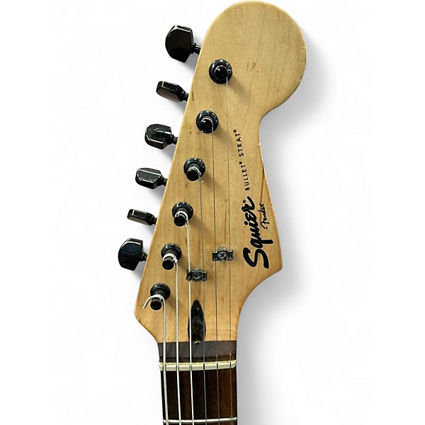 Used 2013 Squier Bullet Stratocaster HSS Metallic Green Solid Body Electric Guitar