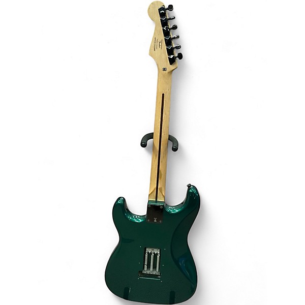 Used 2013 Squier Bullet Stratocaster HSS Metallic Green Solid Body Electric Guitar