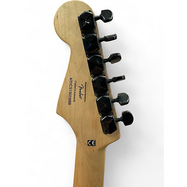 Used 2013 Squier Bullet Stratocaster HSS Metallic Green Solid Body Electric Guitar