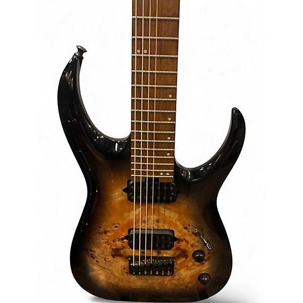 Used Jackson HTP 7 Poplar Burl Solid Body Electric Guitar