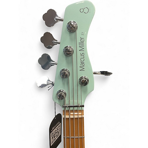 Used Sire MARCUS MILLER Z7 Mint Green Electric Bass Guitar
