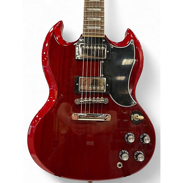 Used 2022 Epiphone SG Standard Cherry Solid Body Electric Guitar