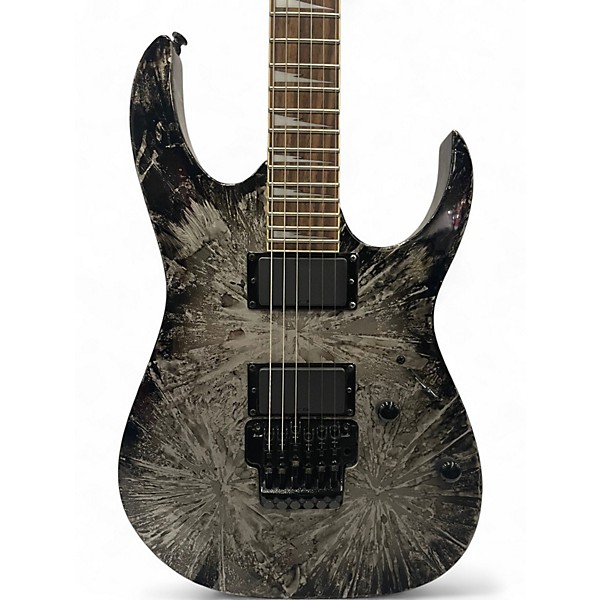 Used 2007 Ibanez RGR420EX Silver Arctic Frost Solid Body Electric Guitar