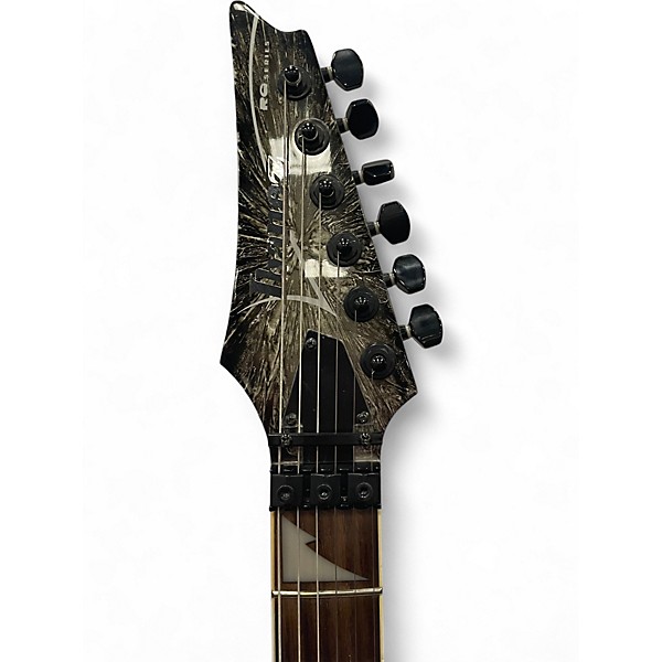 Used 2007 Ibanez RGR420EX Silver Arctic Frost Solid Body Electric Guitar