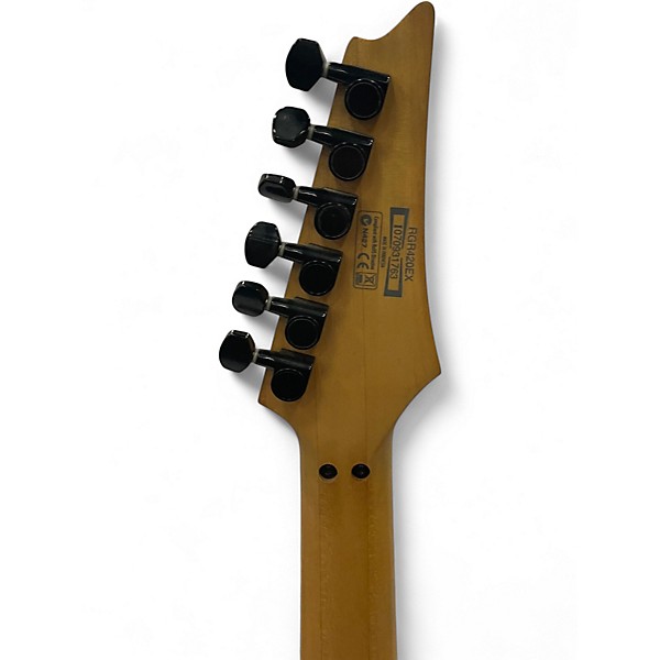 Used 2007 Ibanez RGR420EX Silver Arctic Frost Solid Body Electric Guitar