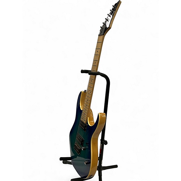 Used 2018 Ibanez RG421AHM Blue Moon Burst Solid Body Electric Guitar