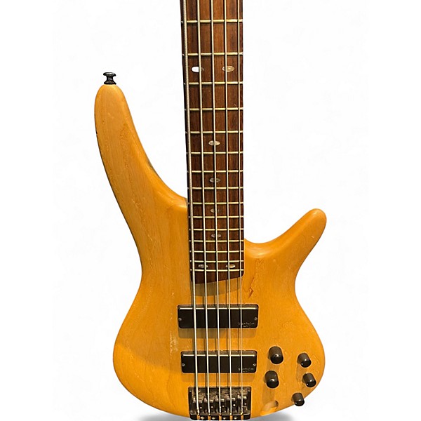 Used Ibanez SR605 5 String Natural Electric Bass Guitar