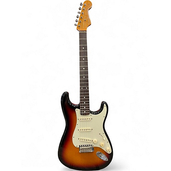 Used 2002 Fender 1962 American Vintage Stratocaster 3 Color Sunburst Solid Body Electric Guitar