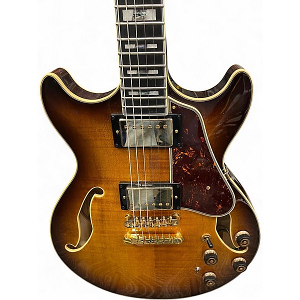 Used Ibanez Artstar AM153FM Brown Sunburst Hollow Body Electric Guitar