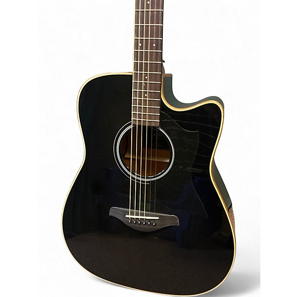Used Yamaha A1M Trans Black Acoustic Electric Guitar