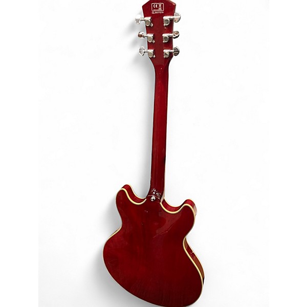 Used Sire H7 LARRY CARLTON SEE THRU RED Hollow Body Electric Guitar