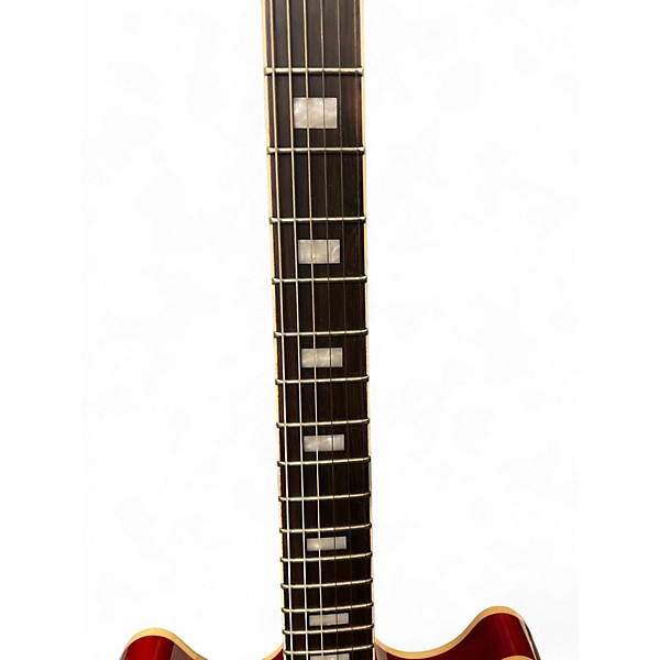 Used Sire H7 LARRY CARLTON SEE THRU RED Hollow Body Electric Guitar